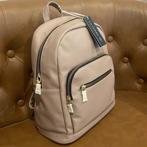 NWT Small Mauve 3-pocket Backpack Purse